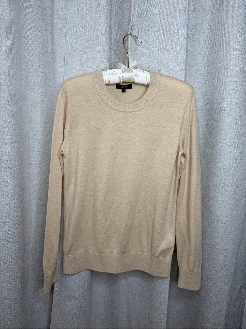 Quince Cream Crewneck Sweater
